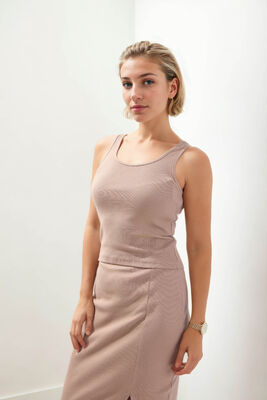 Kalın Askılı Bluz - 15