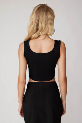 Kalın Askılı Crop Bluz - Thumbnail (10)