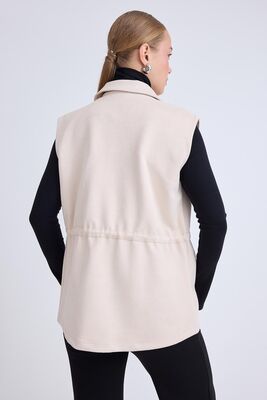 Kapak Cepli Beli Bağcıklı Süet Ceket - Thumbnail (9)