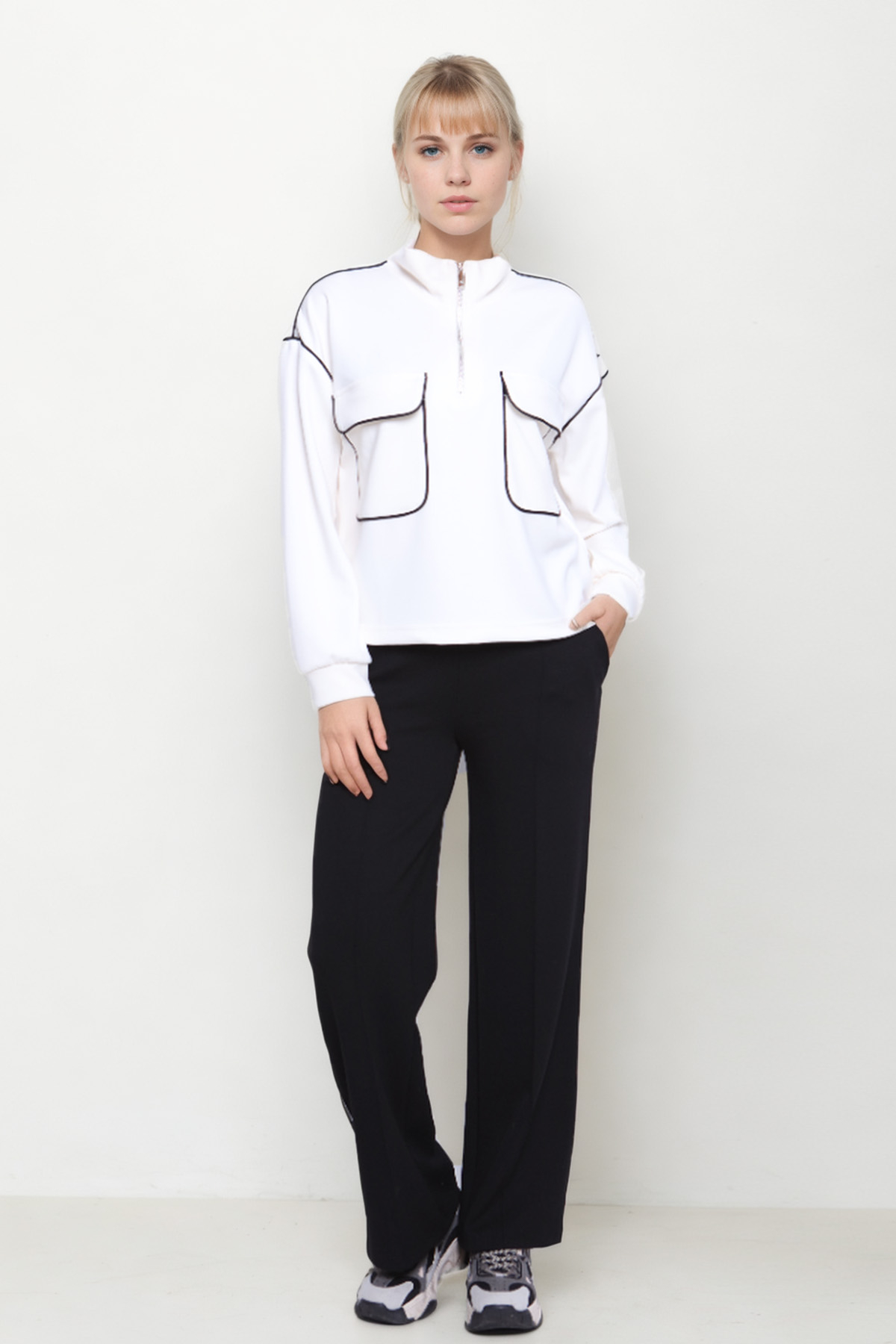 VİTRİN - Kapak Cepli Fermuarlı Sweat (1)