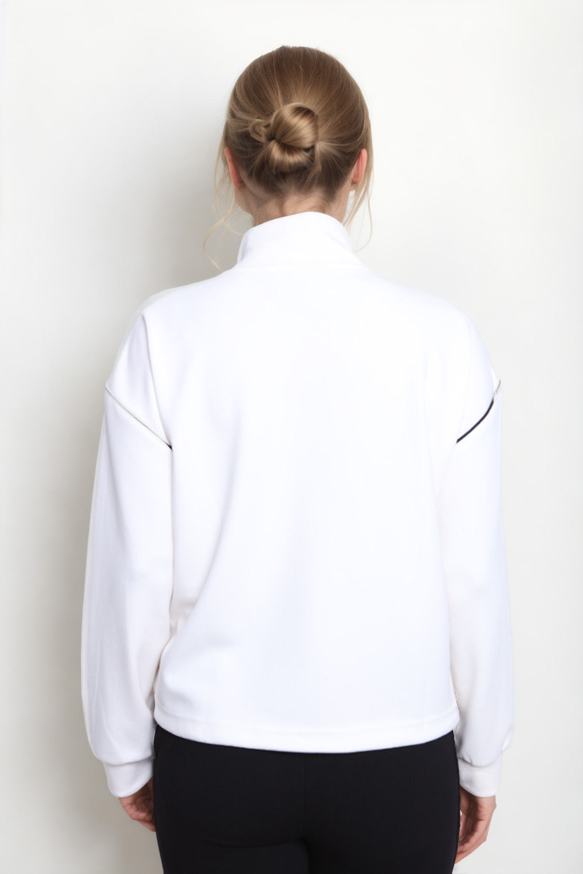 Kapak Cepli Fermuarlı Sweat - Thumbnail