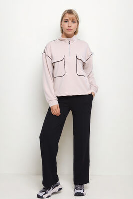 Kapak Cepli Fermuarlı Sweat - Thumbnail (12)