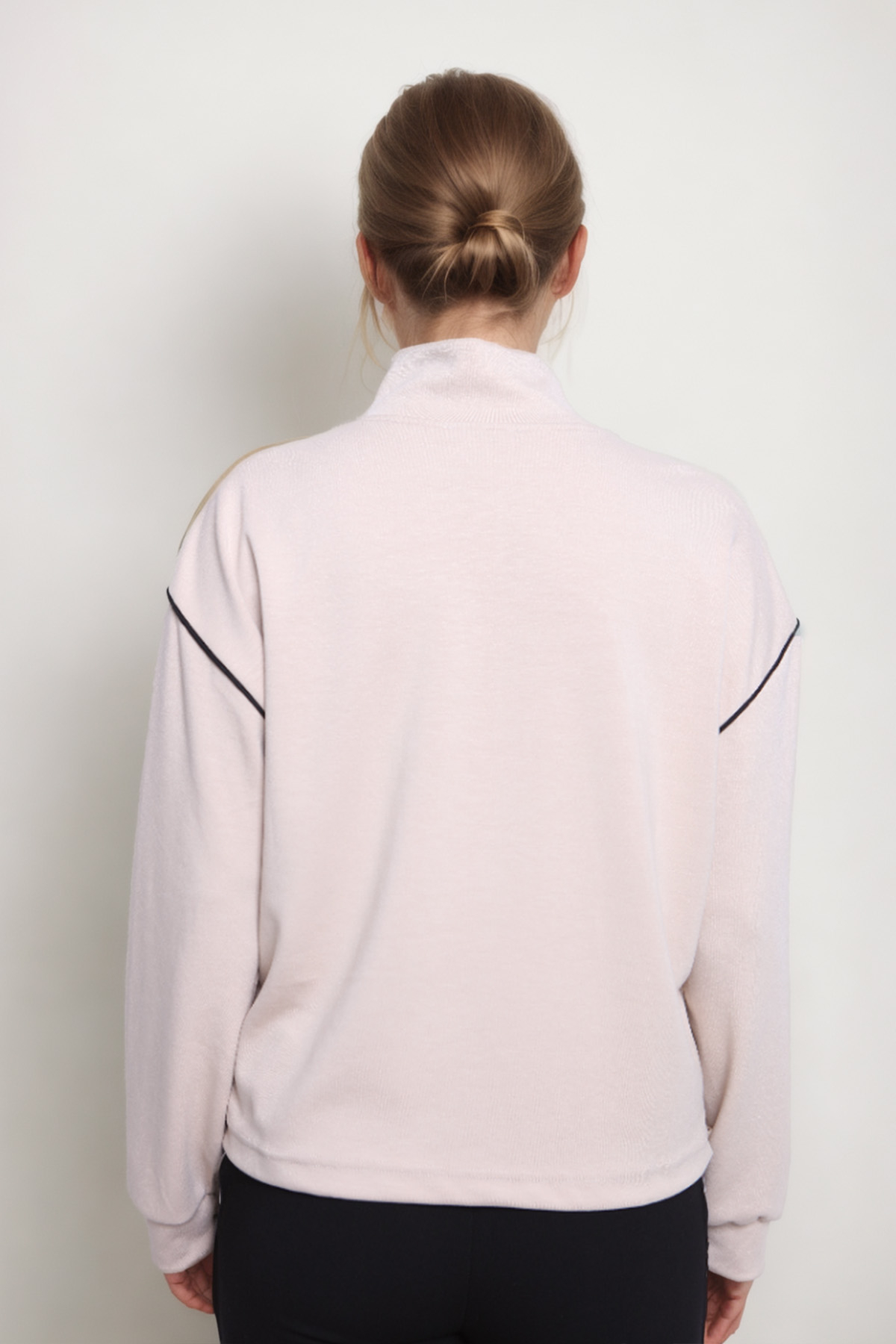 Kapak Cepli Fermuarlı Sweat - Thumbnail