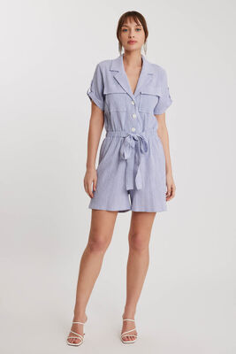 VİTRİN - Kapak Cepli Kısa Kol Safari Tulum