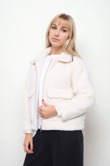 Kapak Cepli Teddy Ceket - 6