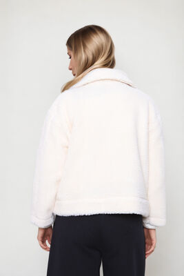 Kapak Cepli Teddy Ceket - Thumbnail (3)