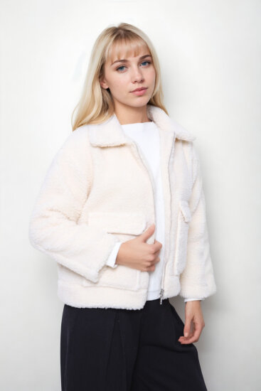 Kapak Cepli Teddy Ceket - 7