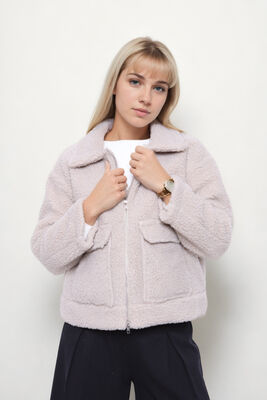 Kapak Cepli Teddy Ceket - Thumbnail (9)