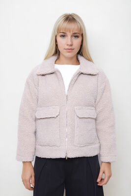 Kapak Cepli Teddy Ceket - Thumbnail (10)