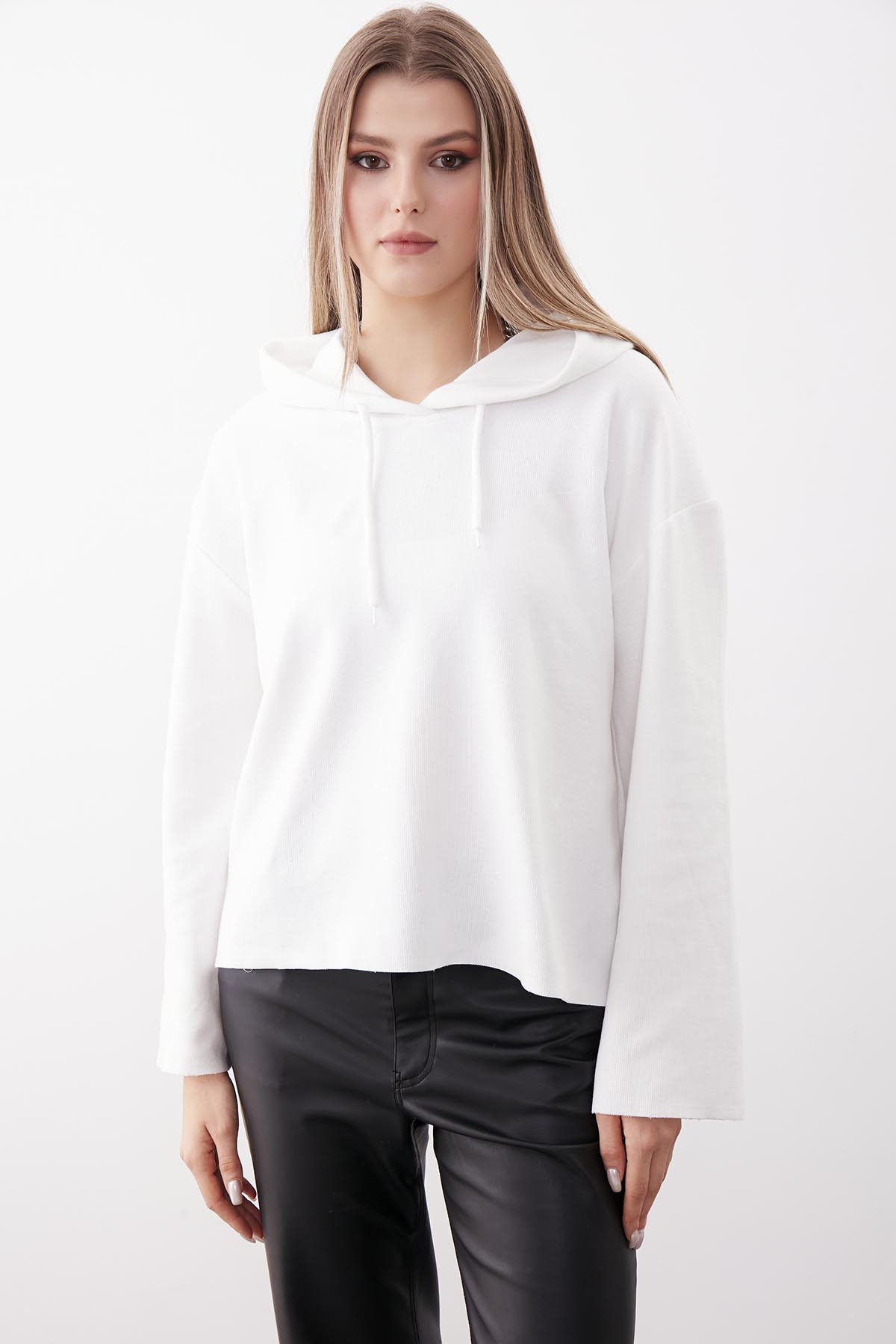 VİTRİN - Kapüşonlu Örme Sweatshirt