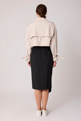 Kargo Cep Paraşüt Kumaş Beli Lastikli Etek - Thumbnail (10)