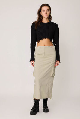 Kargo Cep Paraşüt Kumaş Lastikli Etek - Thumbnail (8)