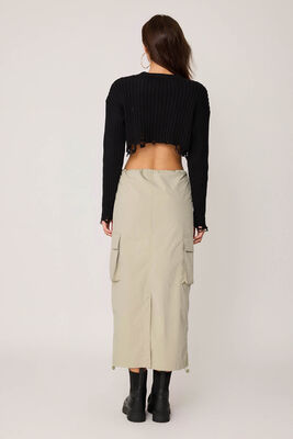 Kargo Cep Paraşüt Kumaş Lastikli Etek - Thumbnail (11)