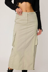 Kargo Cep Paraşüt Kumaş Lastikli Etek - 10