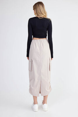 Kargo Cep Paraşüt Kumaş Lastikli Etek - Thumbnail (21)