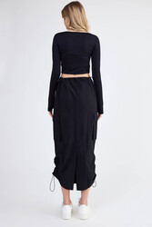 Kargo Cep Paraşüt Kumaş Lastikli Etek - 5