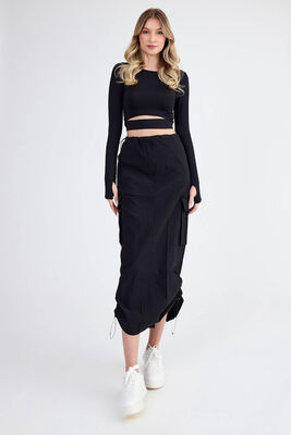 VİTRİN - Kargo Cep Paraşüt Kumaş Lastikli Etek