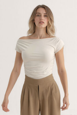 Kayık Yaka Bluz - 9