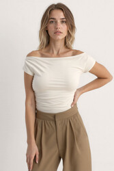 Kayık Yaka Bluz - 10