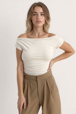 Kayık Yaka Bluz - 10