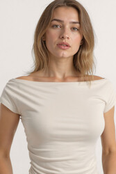 Kayık Yaka Bluz - 12