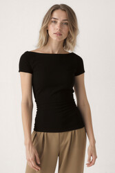 Kayık Yaka Bluz - 15