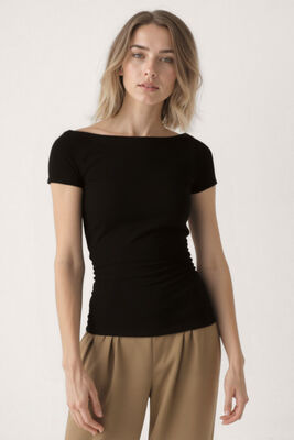 Kayık Yaka Bluz - 15