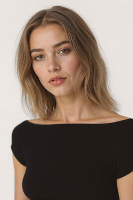 Kayık Yaka Bluz - 18