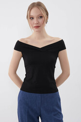 Kayık Yaka Bluz - 6