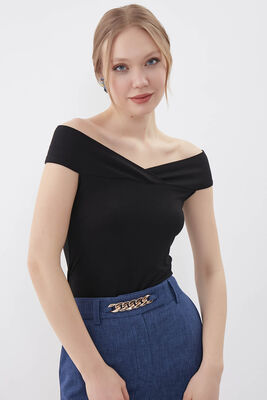 Kayık Yaka Bluz - 9