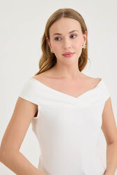 Kayık Yaka Bluz - 16