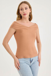 Kayık Yaka Bluz - 3