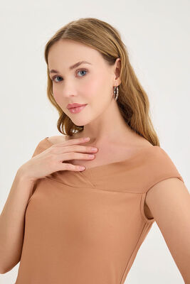 Kayık Yaka Bluz - 4