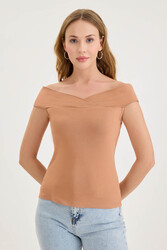Kayık Yaka Bluz - 1