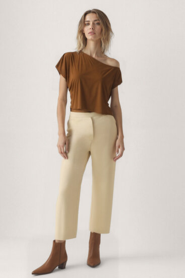 Kayık Yaka Modal Salaş Bluz - 8