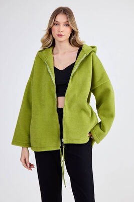 Şapkalı Arkası Uzun Ceket - Thumbnail (15)