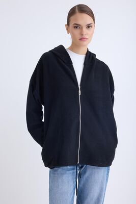 Şapkalı Arkası Uzun Ceket - Thumbnail (28)