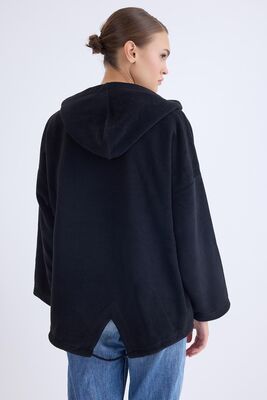 Şapkalı Arkası Uzun Ceket - Thumbnail (29)