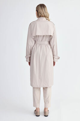 Kemerli Uzun Trençkot - Thumbnail (5)