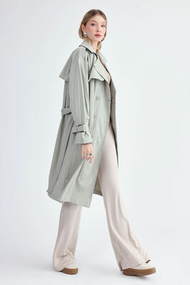 Kemerli Uzun Trençkot - Thumbnail (11)