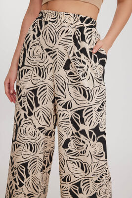 Kendinden Desenli Beli Lastikli Rahat Pantolon - Thumbnail (7)