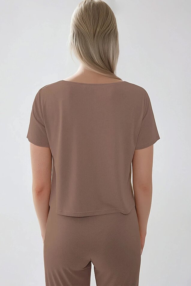 Kısa Kol Rahat Bluz - 23