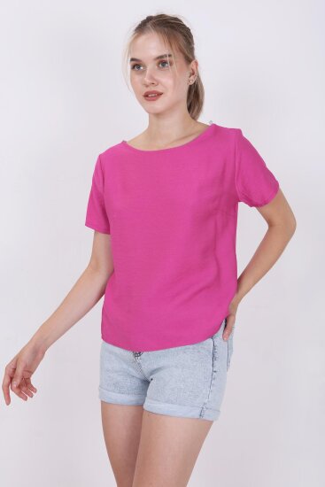 Kısa Kollu Crop Bluz - 13