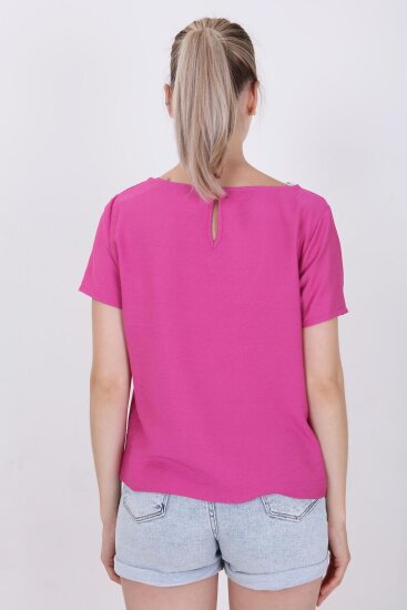 Kısa Kollu Crop Bluz - 14