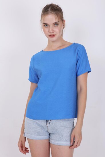 Kısa Kollu Crop Bluz - 20