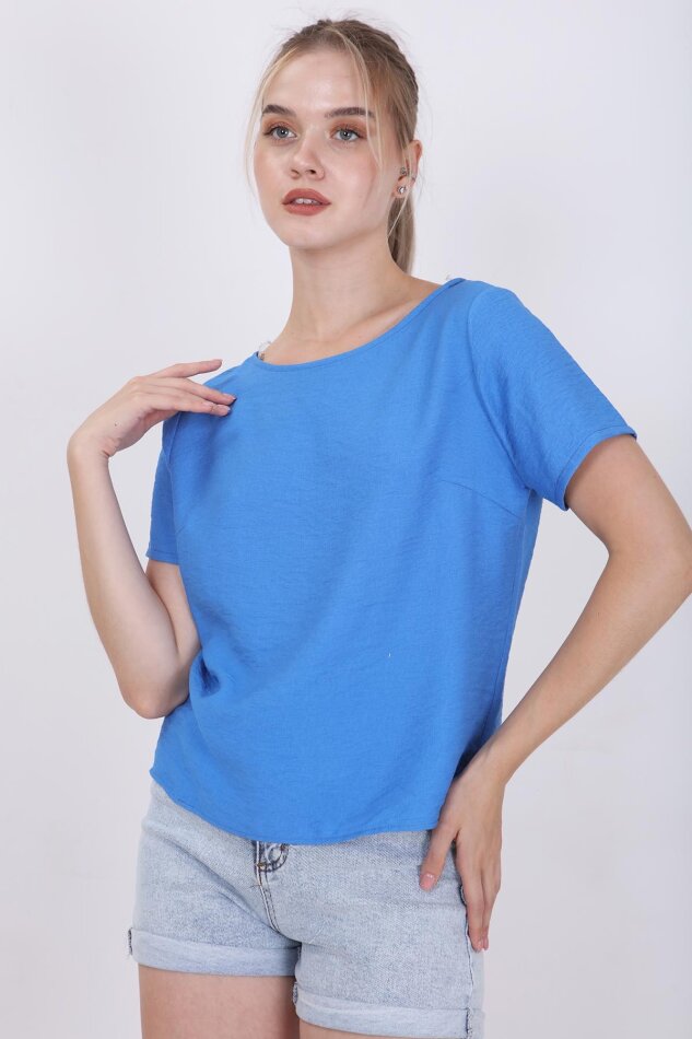 Kısa Kollu Crop Bluz - 22
