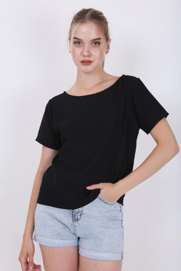 Kısa Kollu Crop Bluz - 25