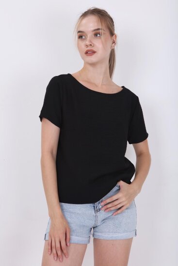 Kısa Kollu Crop Bluz - 26