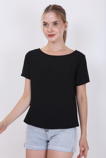 Kısa Kollu Crop Bluz - 28