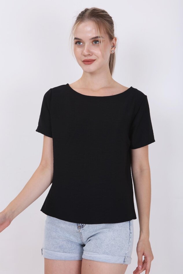 Kısa Kollu Crop Bluz - 28
